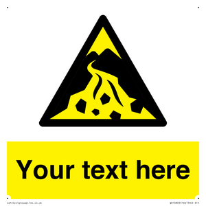 Custom Warning: Debris flow zone